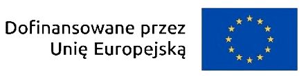 Flaga Dofinansowano przez Unie Europejską