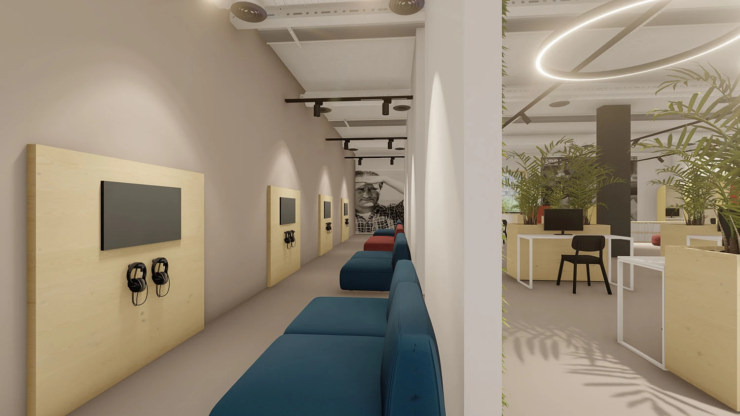 Ekrany i słuchawki AUDIOTEKA Edukatorium z Parkiem Filmowym WFDiF