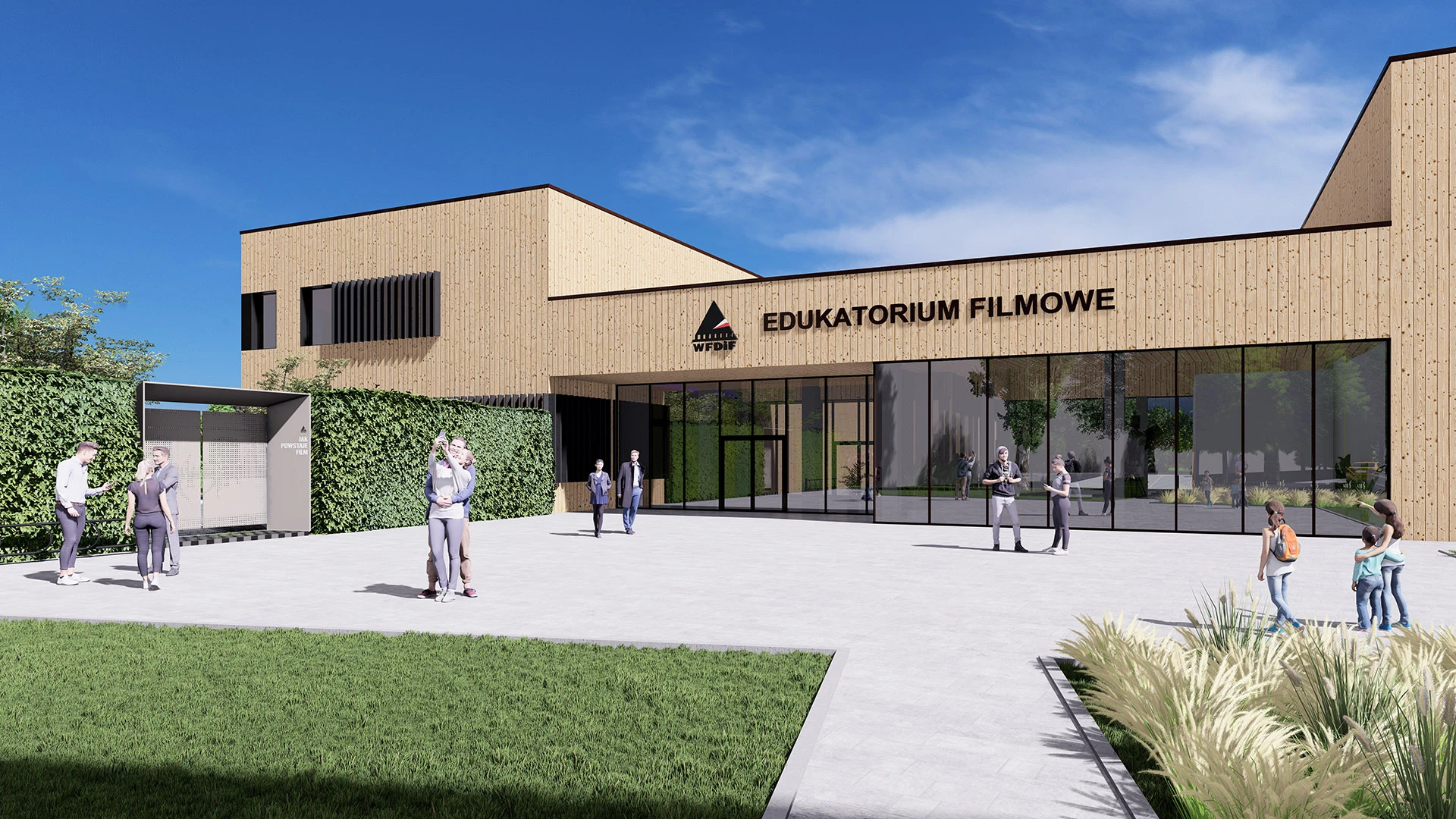 Budynek Edukatorium Filmowe WFDiF od zewnątrz